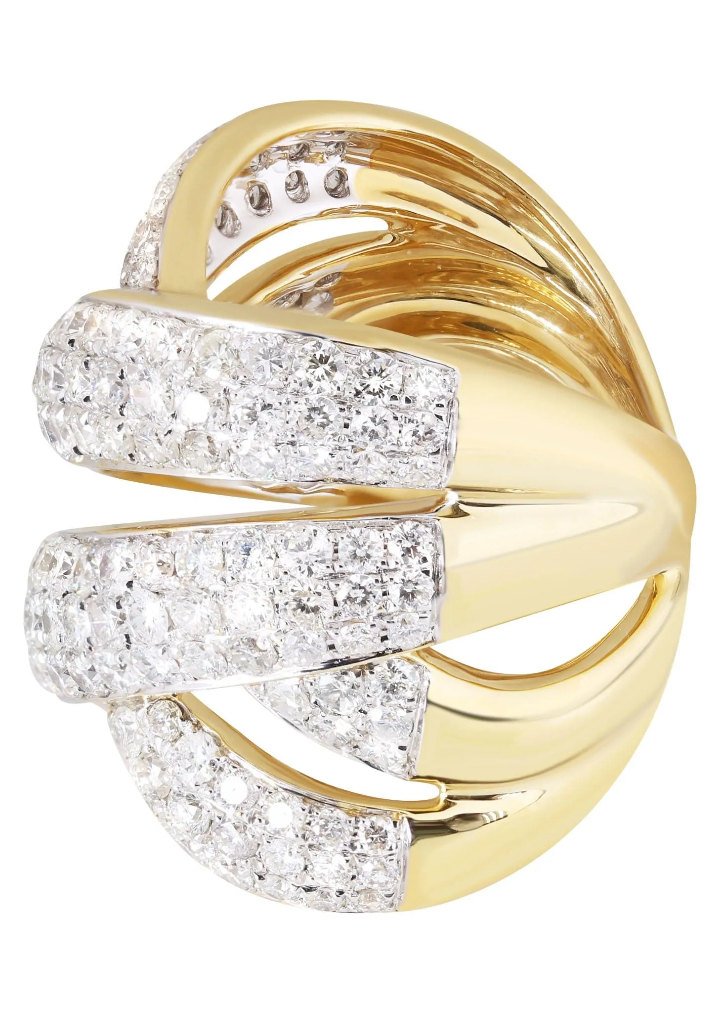 14K Ladies Diamond Cocktail Ring | 4.74 Carats | 16.04 Grams