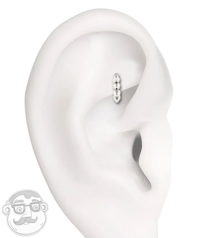 16G Purple Opal Flower Rook Clicker