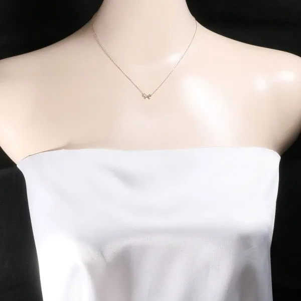 4℃ K10PG Pink Gold Zircon Necklace
