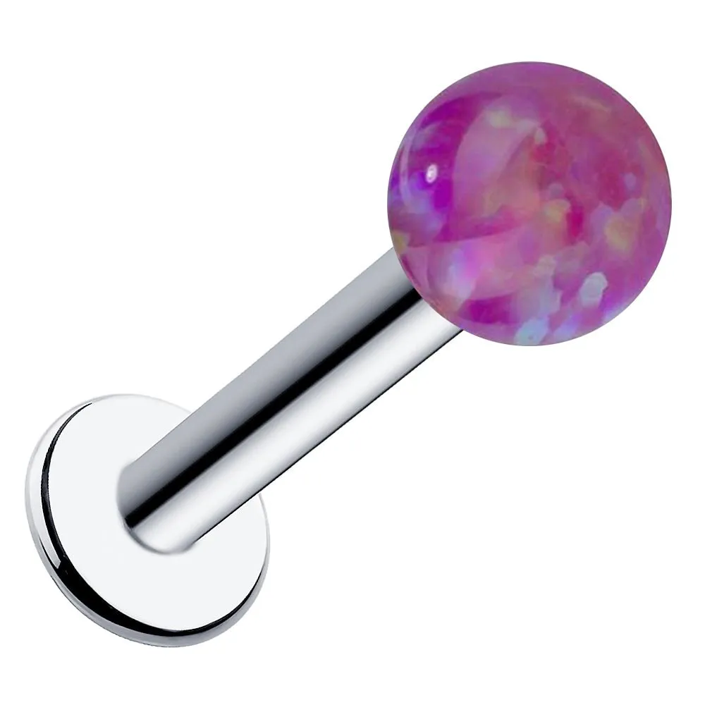 5mm Purple Opal Flat Back Labret