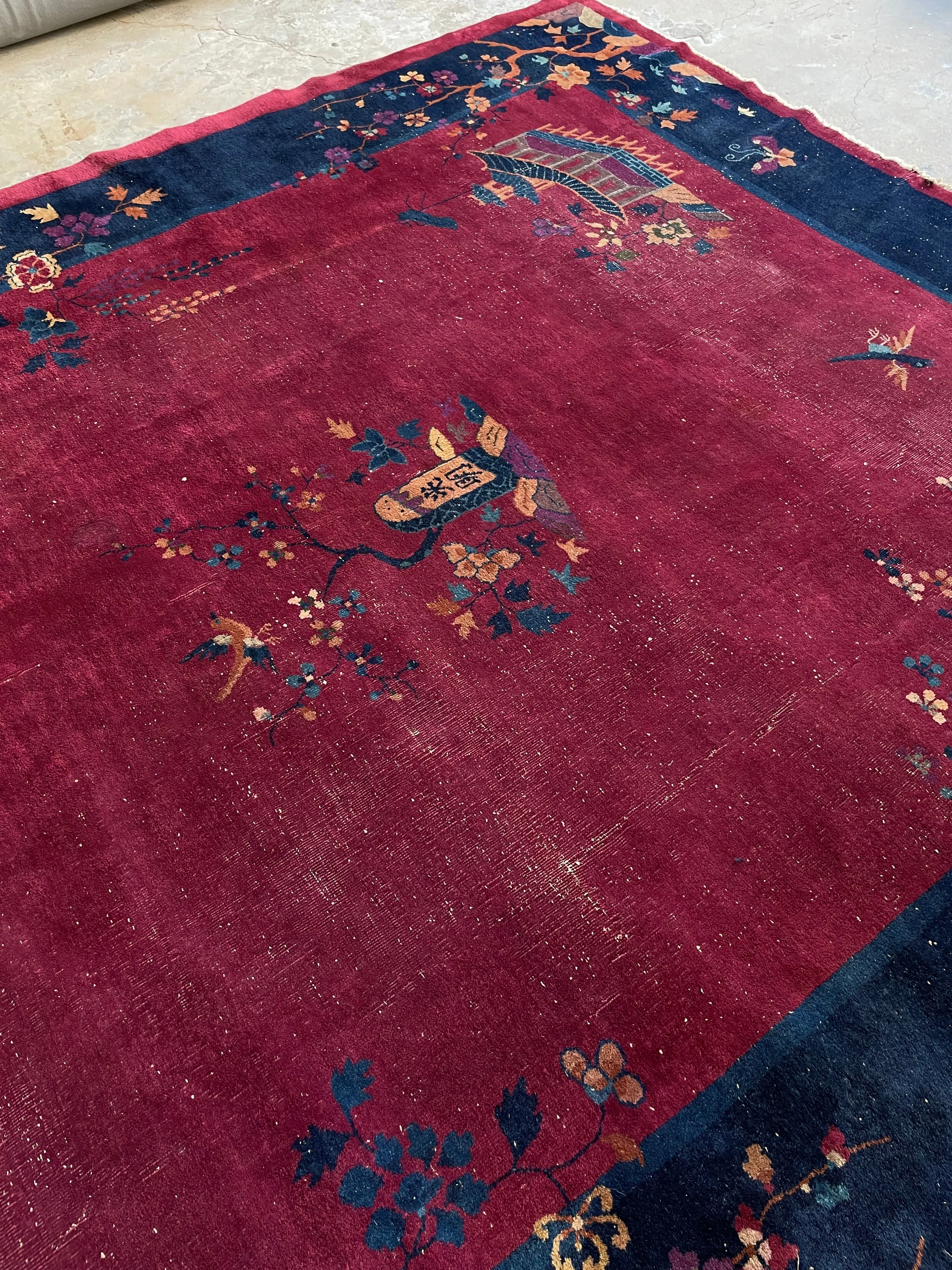 9' x 11'5 Chinese Art Deco Rug #3022