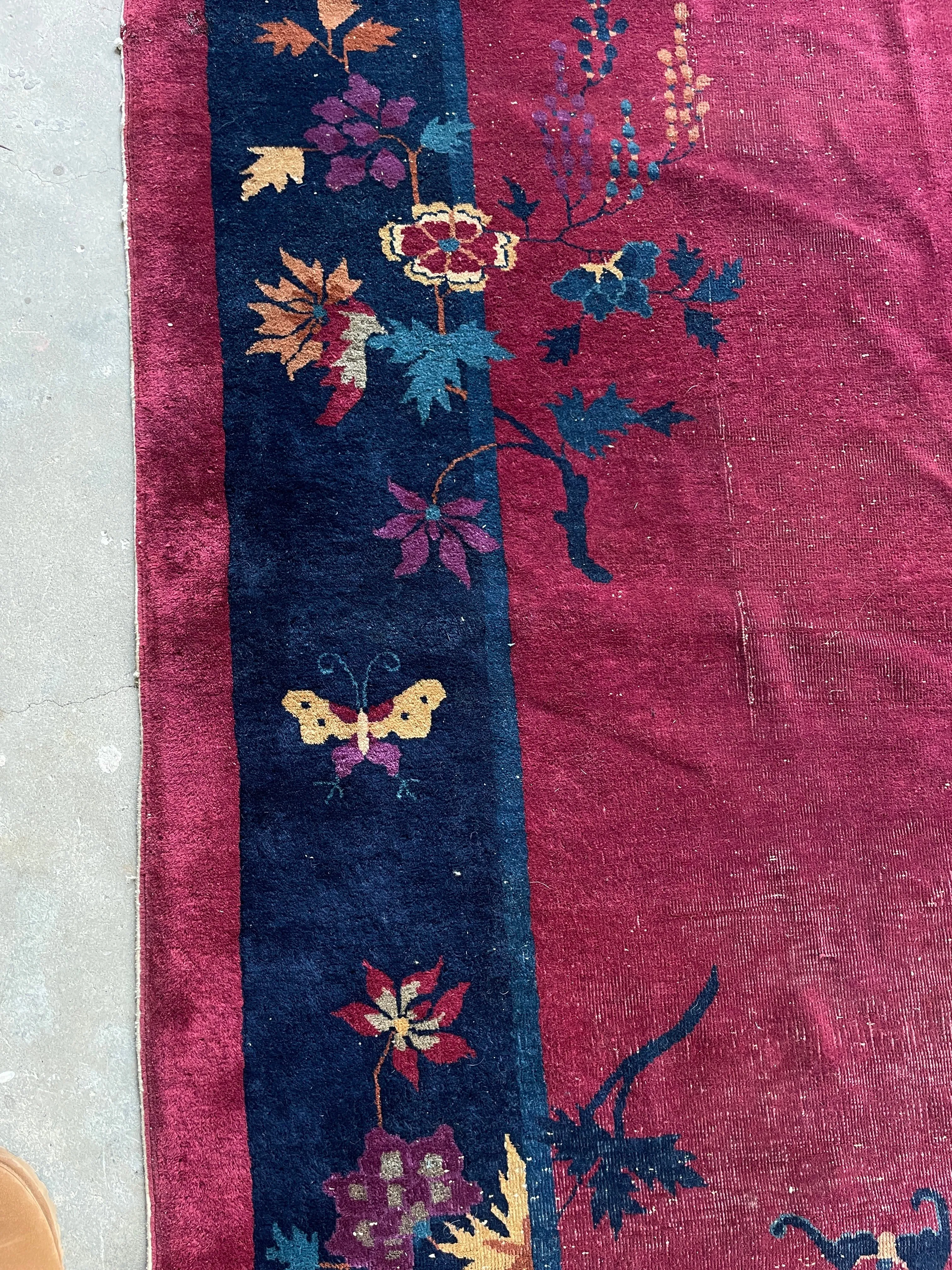 9' x 11'5 Chinese Art Deco Rug #3022