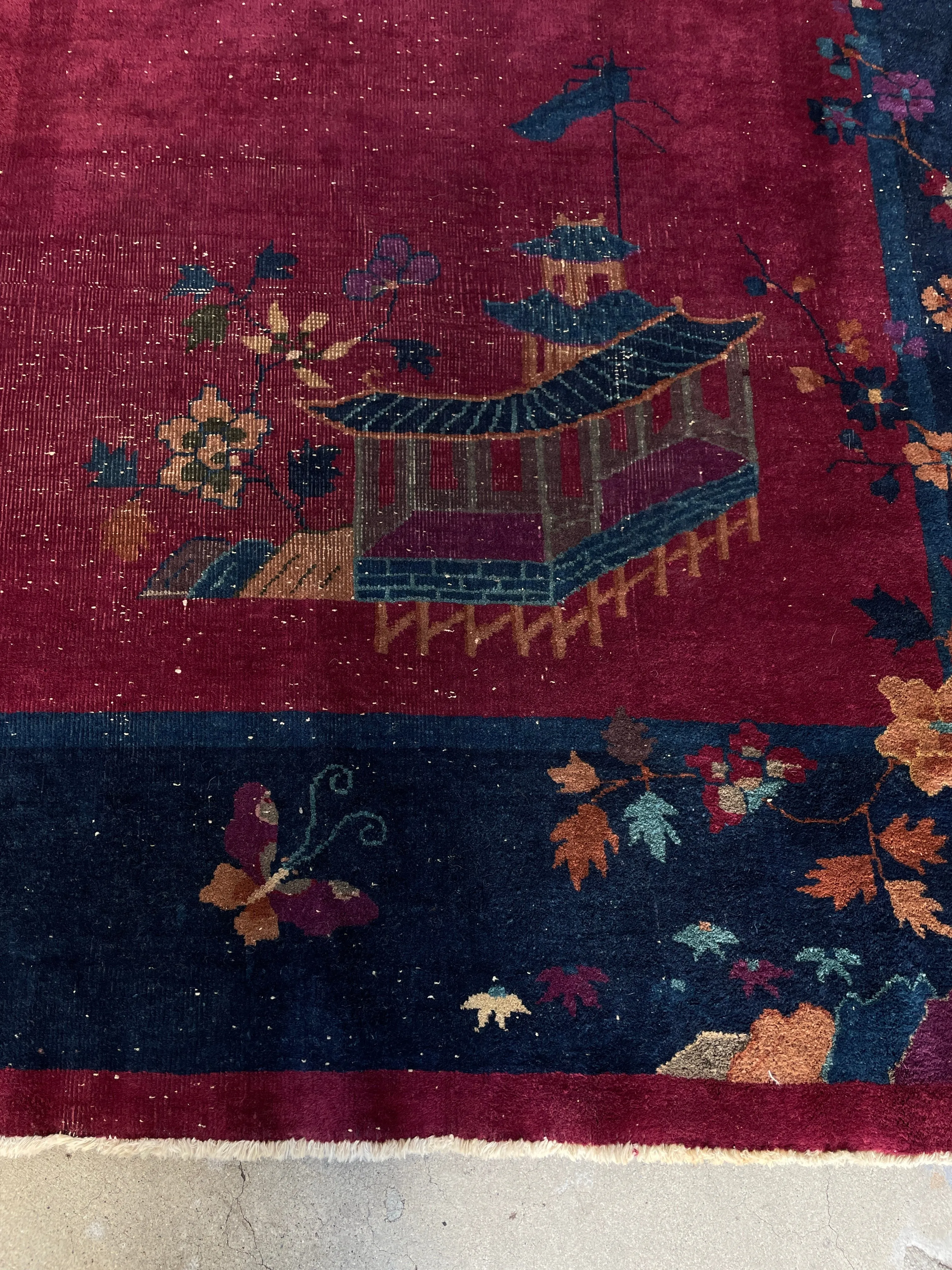9' x 11'5 Chinese Art Deco Rug #3022