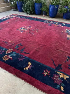9' x 11'5 Chinese Art Deco Rug #3022