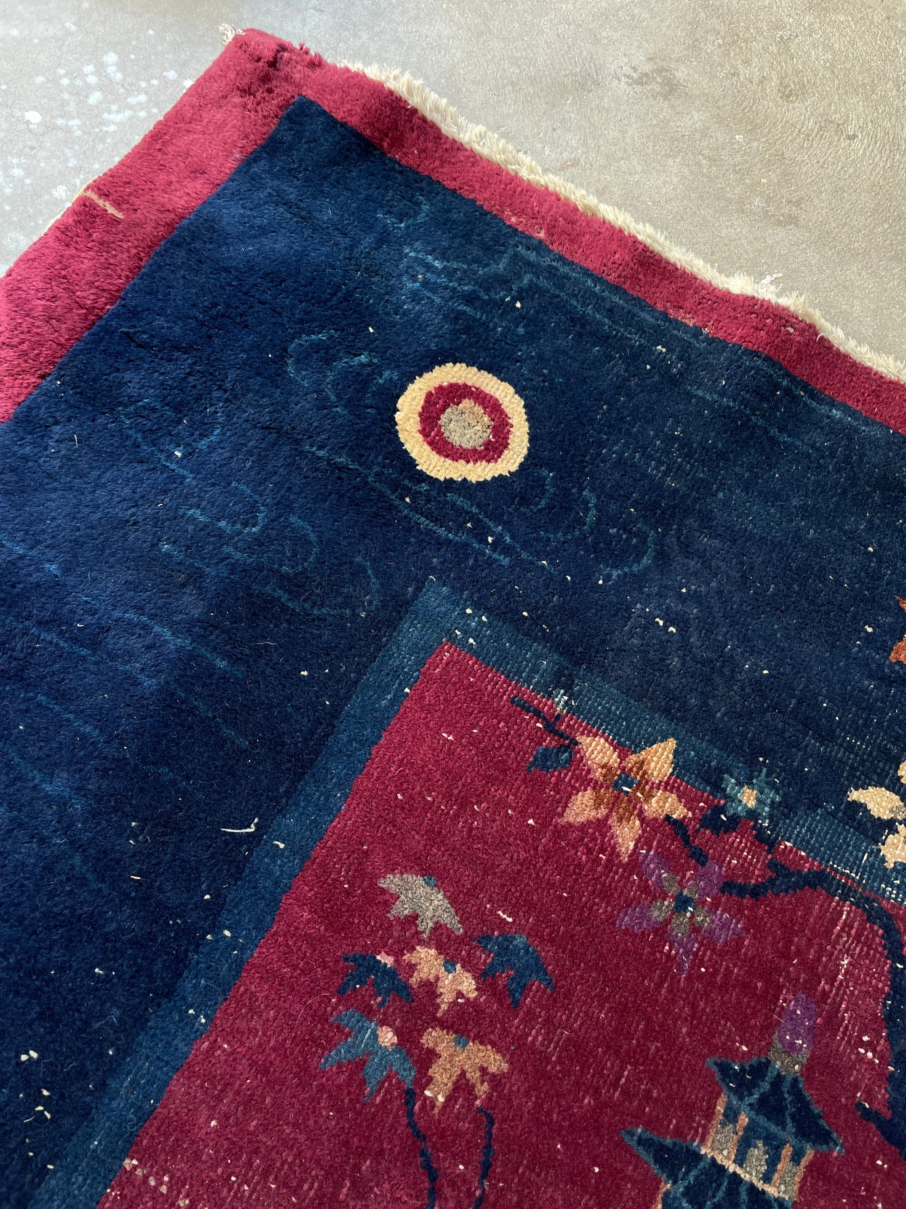9' x 11'5 Chinese Art Deco Rug #3022