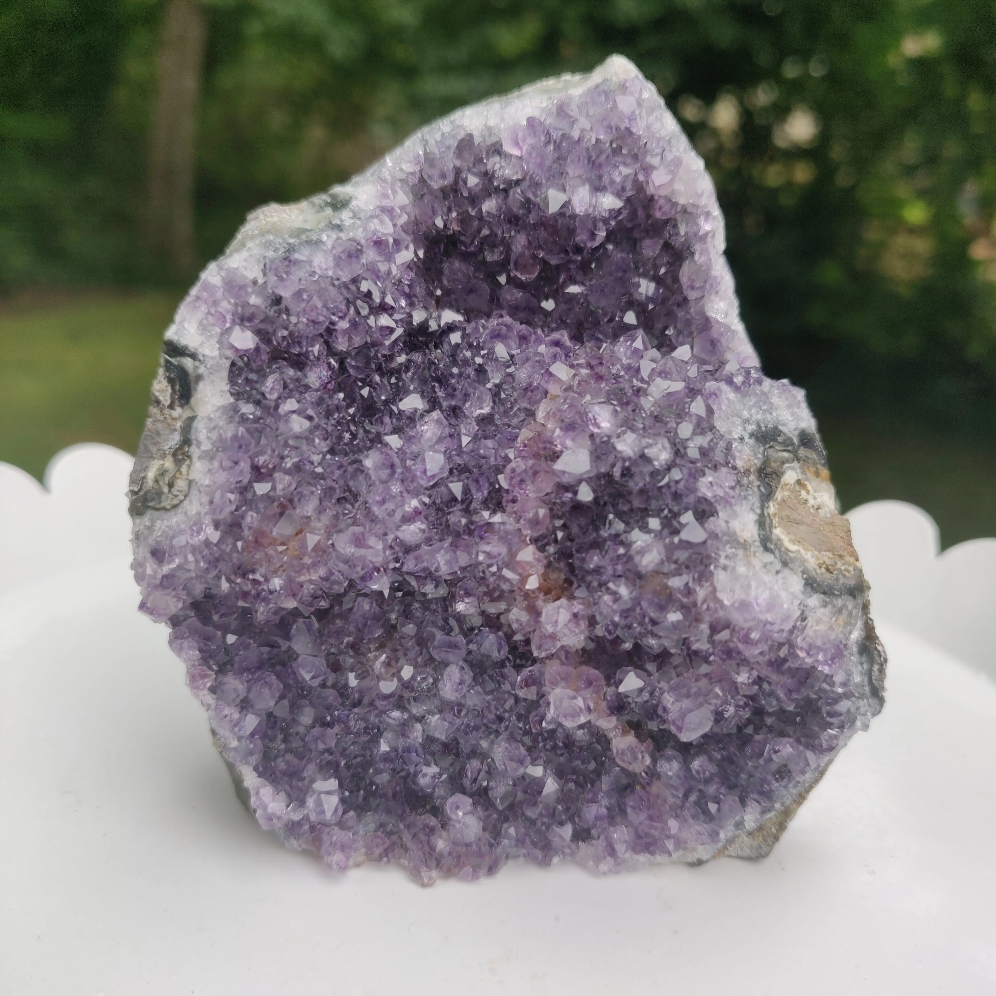 Amethyst Geode Free Form, Cut Base (#28)