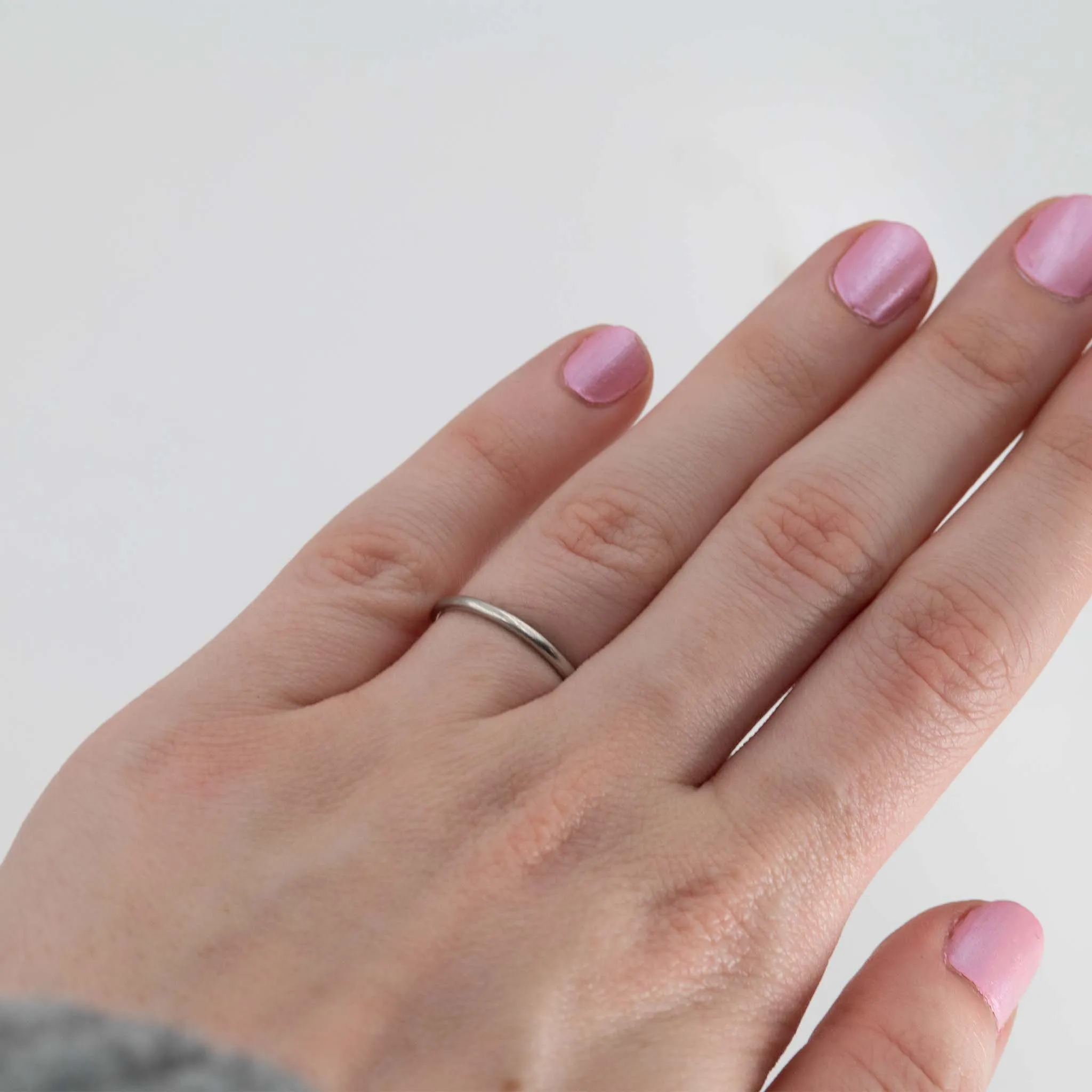 Art Deco Platinum Octagonal Wedding Band