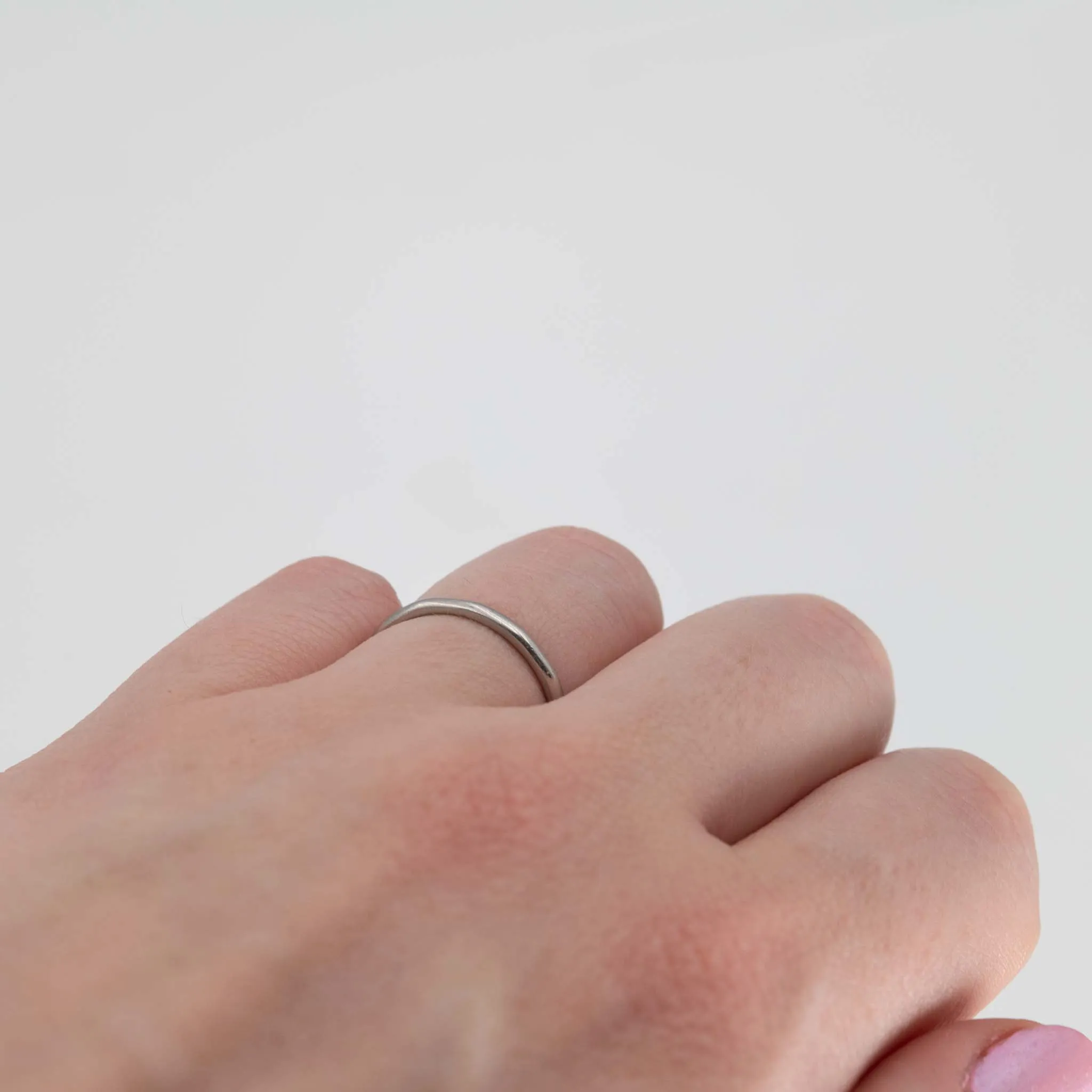 Art Deco Platinum Octagonal Wedding Band