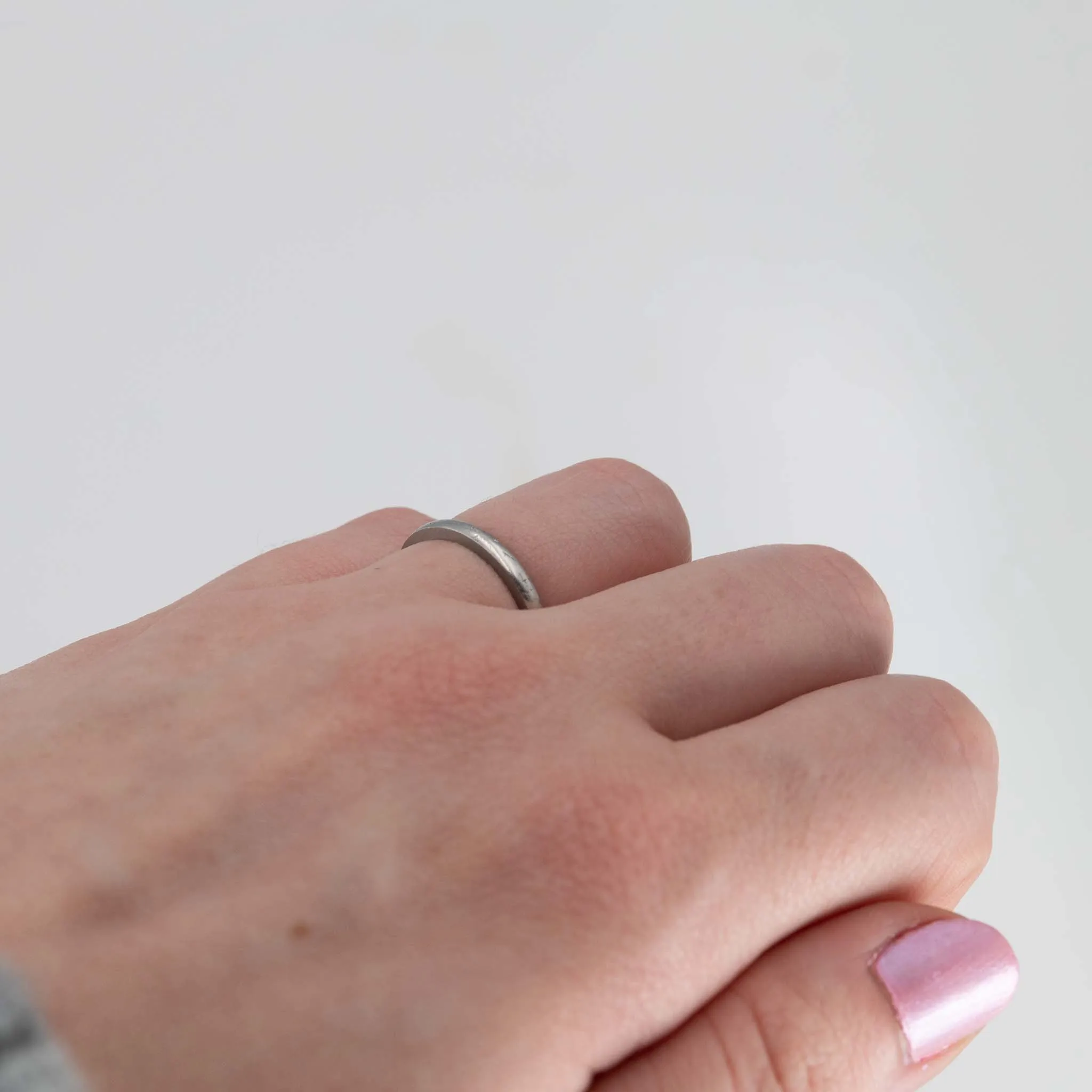 Art Deco Platinum Wedding Band