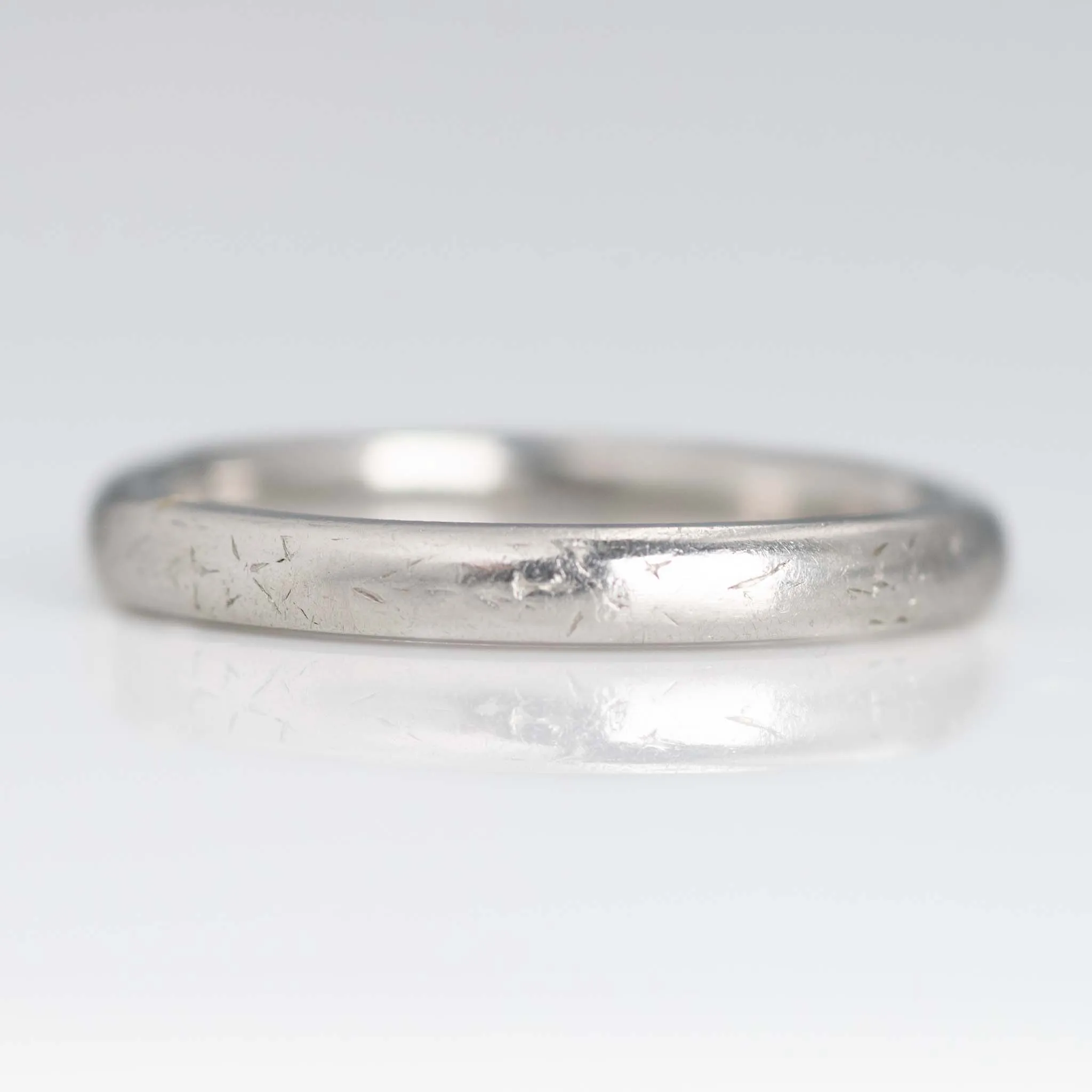 Art Deco Platinum Wedding Band