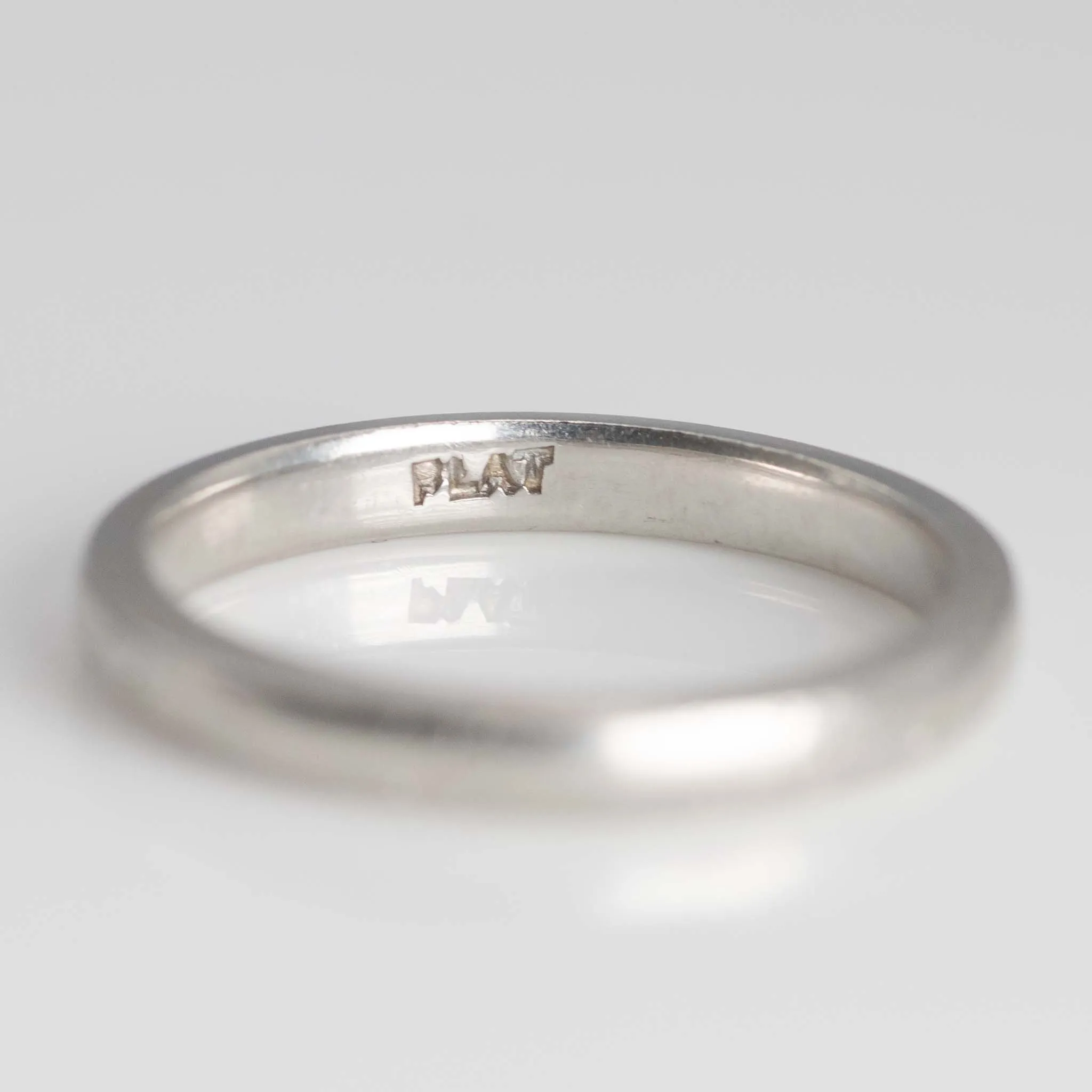 Art Deco Platinum Wedding Band