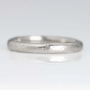 Art Deco Platinum Wedding Band