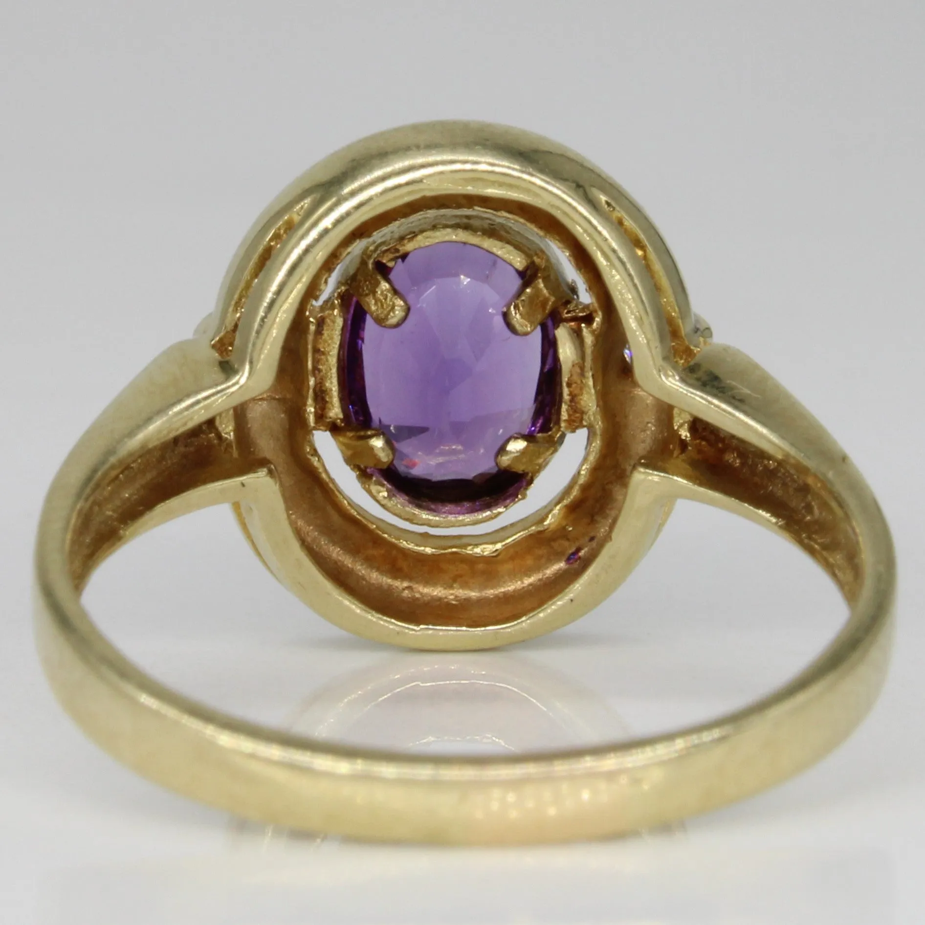 'Birks' Amethyst & Diamond Ring | 0.50ct, 0.01ctw | SZ 7.25 |