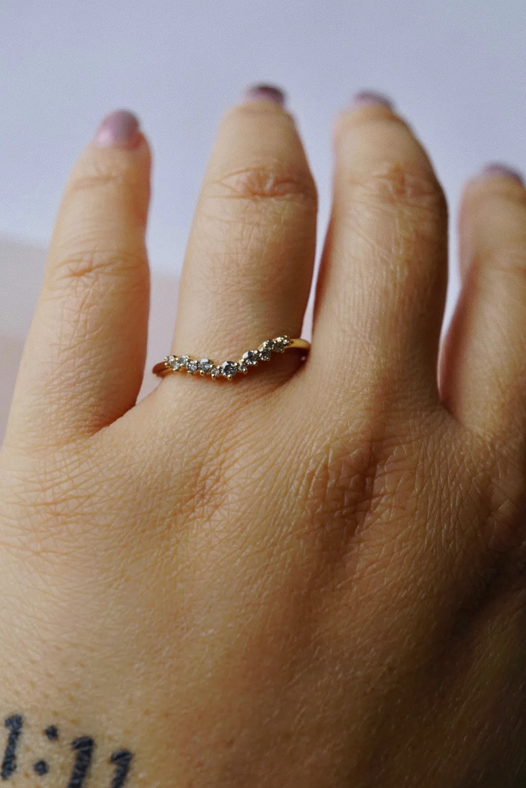 Briar Ring - Salt and Pepper Diamonds
