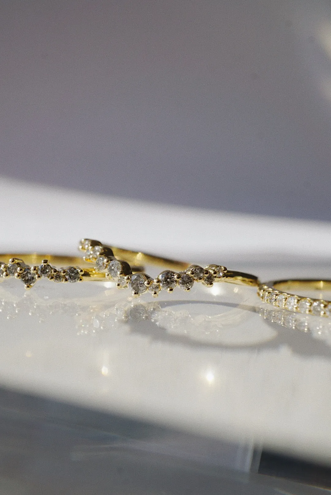 Briar Ring - Salt and Pepper Diamonds