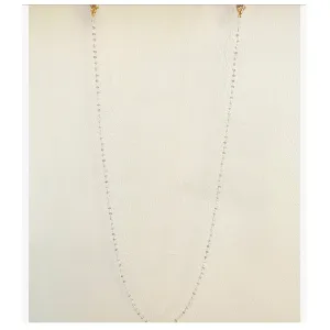 Champagne Zircon Silver Rosary Eye-wear Chain