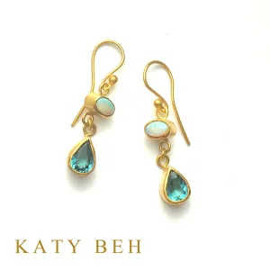 Erin Opal & Tourmaline Earrings