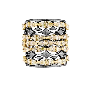 Etho Maria Yellow Diamond Elegance Bangle Bracelet