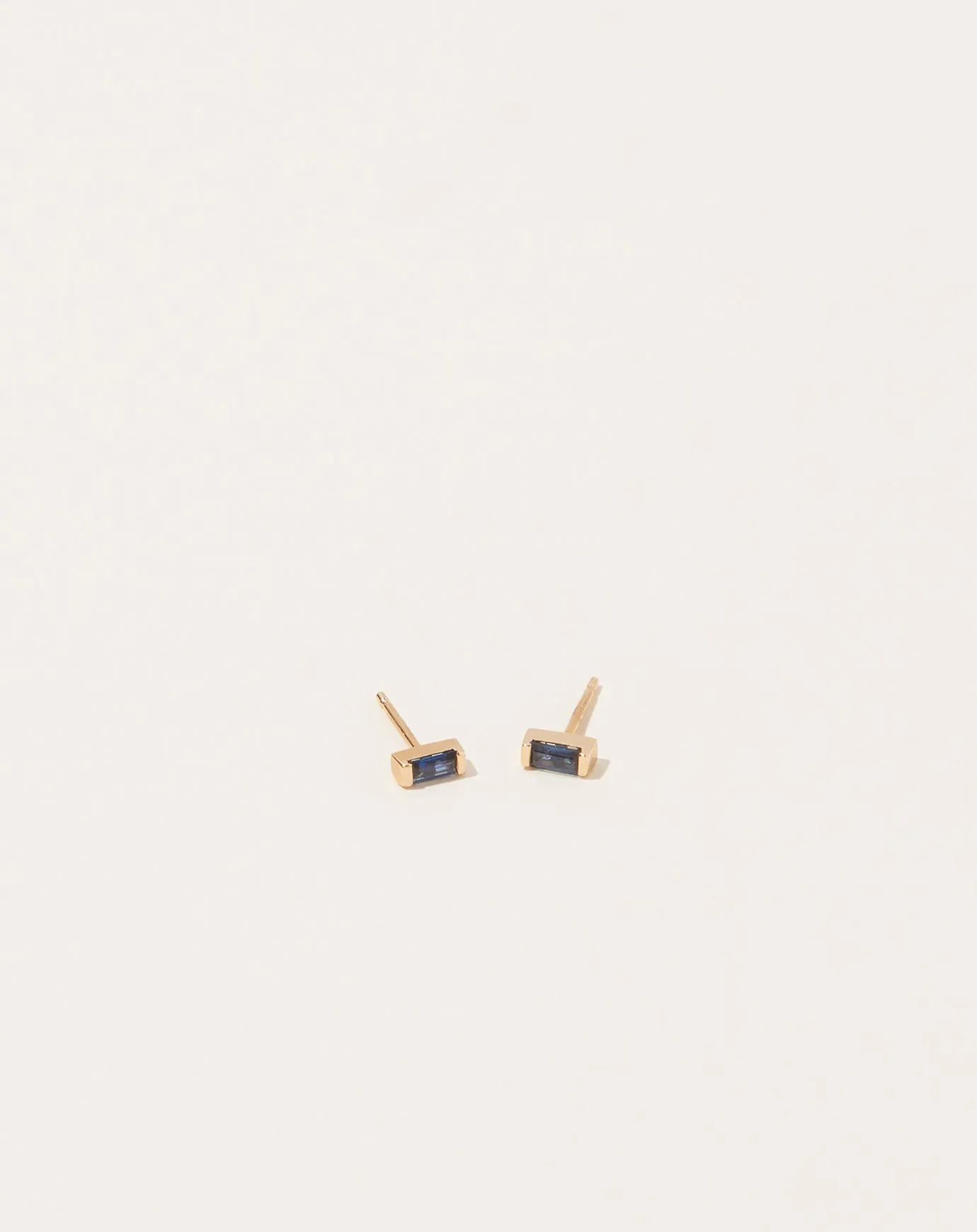 Galana Stud with Sapphires in 14k Yellow Gold