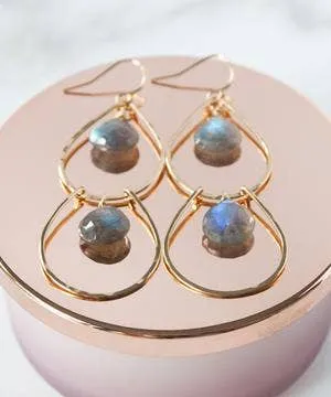 Gemstone Waterfall Earrings