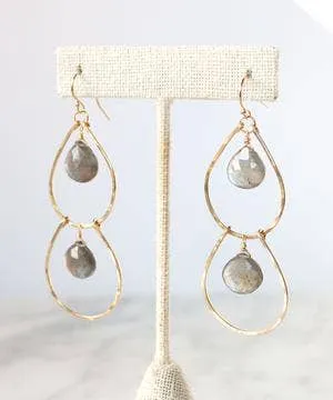 Gemstone Waterfall Earrings