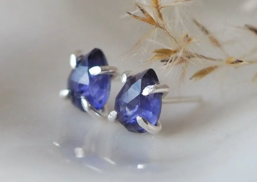 Libra Claw Stud Earrings - Silver