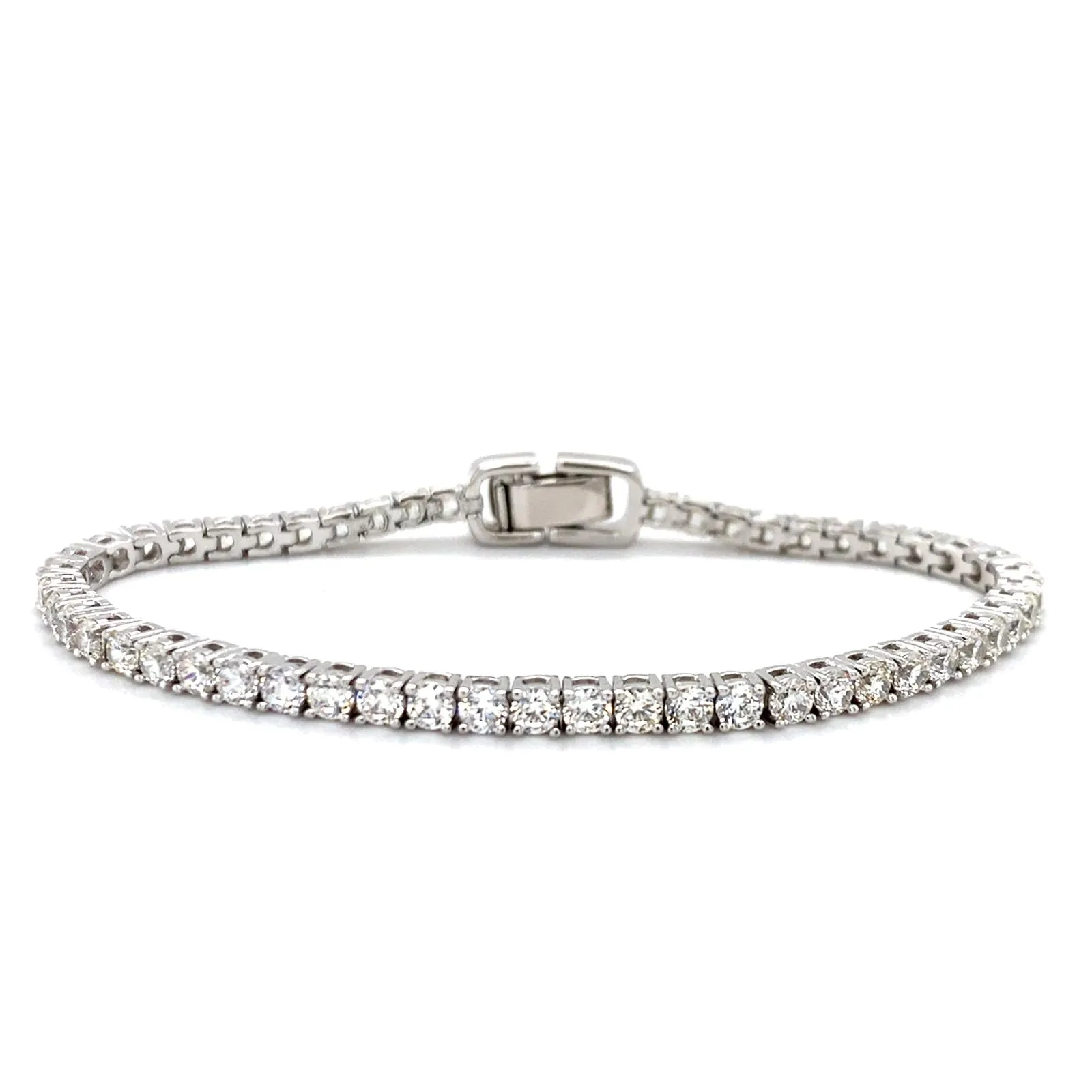 Luxe G Color 5 Carat Tennis Bracelet Four Prong