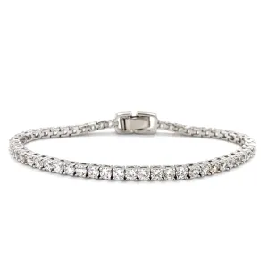 Luxe G Color 5 Carat Tennis Bracelet Four Prong
