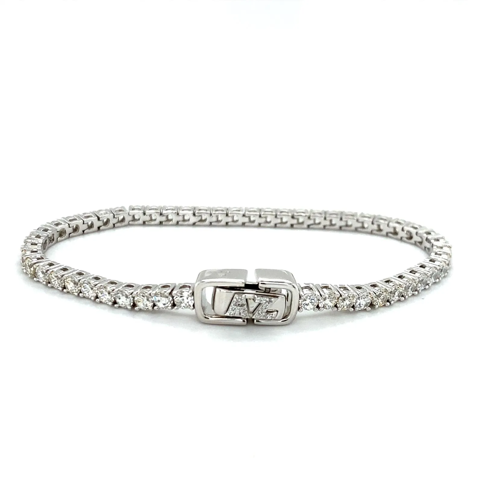 Luxe G Color 5 Carat Tennis Bracelet Four Prong