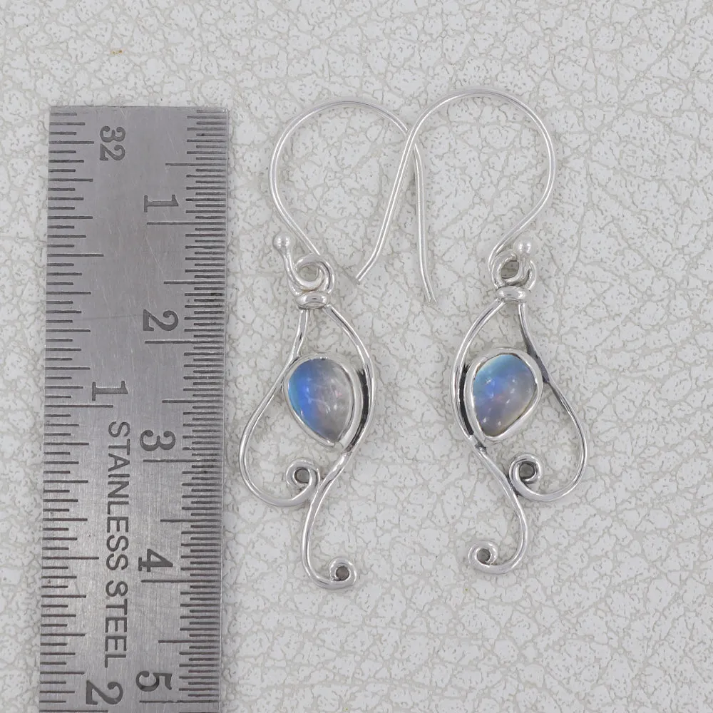 Rainbow Moonstone Handmade Designer Earrings