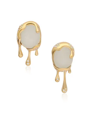 Selena Vermeil Moonstone Earrings