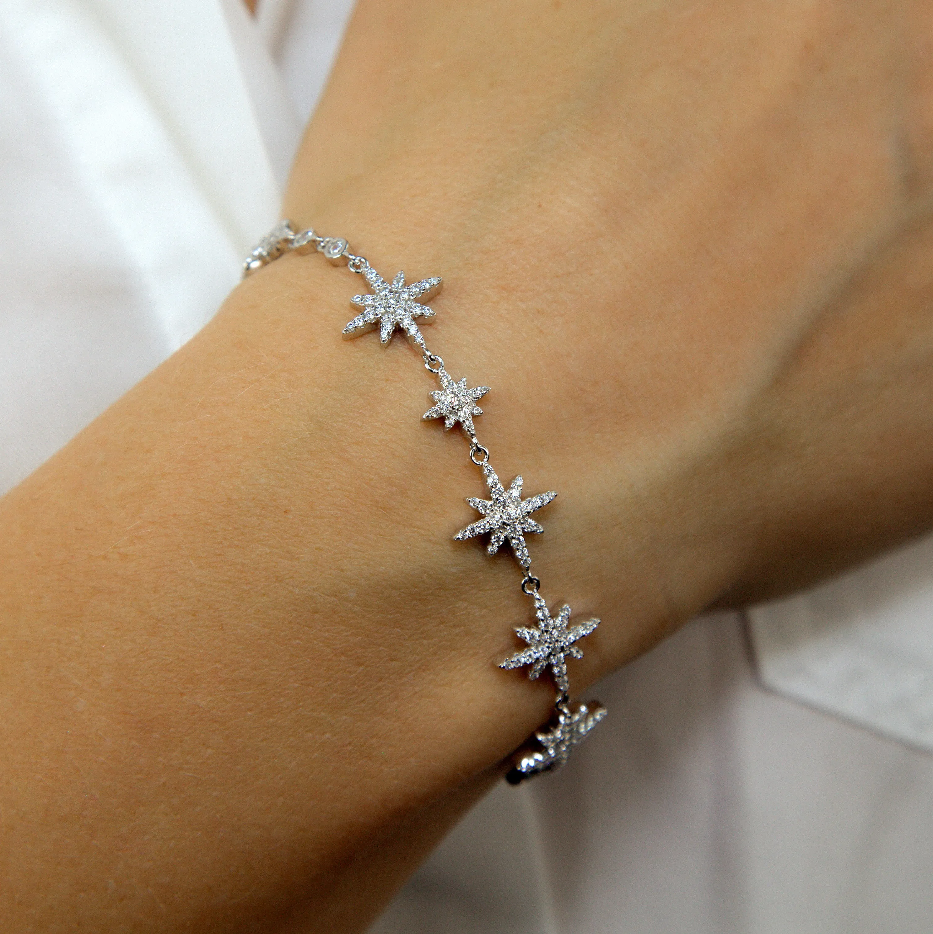Starry Night Bracelet in Platinum