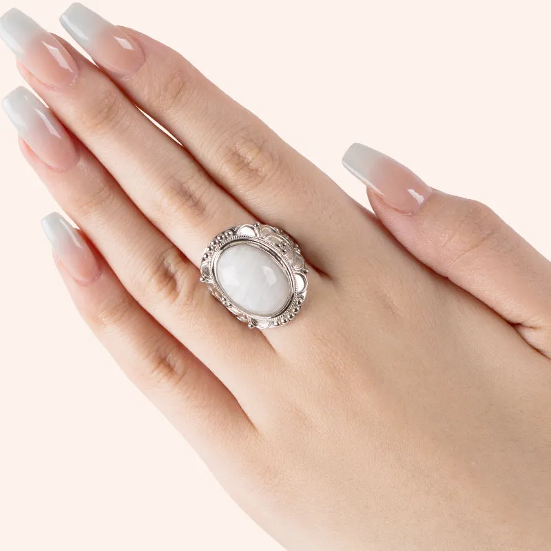 Vintage Boho Moonstone Ring